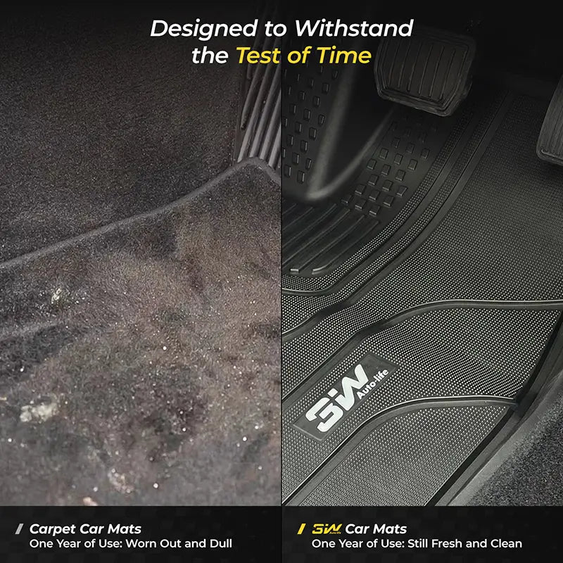 3W All Weather Car Mats For Hyundai Tucson NX4 2021-2024 LHD (Not Fit Hybrid)